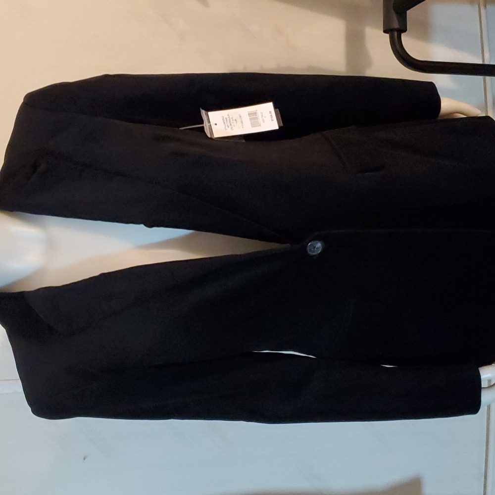 Black velvet blazer